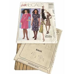 McCall’s 3347 Sewing Pattern Sizes 16 - 22 Dresses NEW/UNCUT seamstress